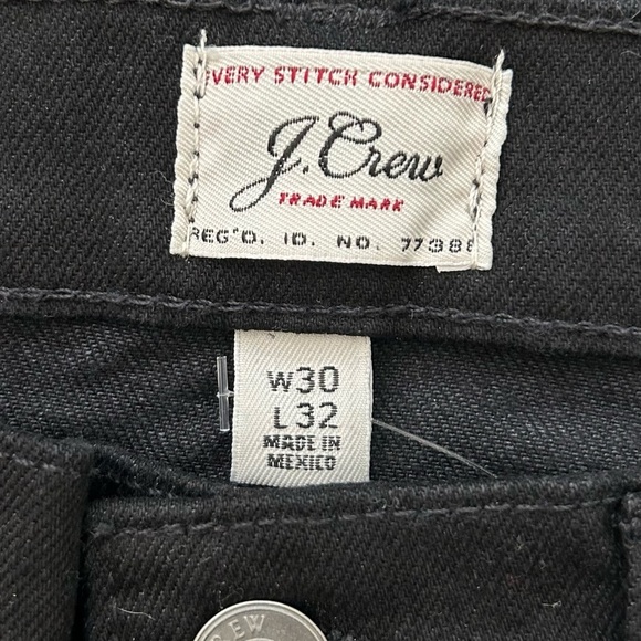 J Crew NWT 484 Slim Fit Jeans Deep Black Denim Pants NEW Men's Size 30x32 - Picture 13 of 15